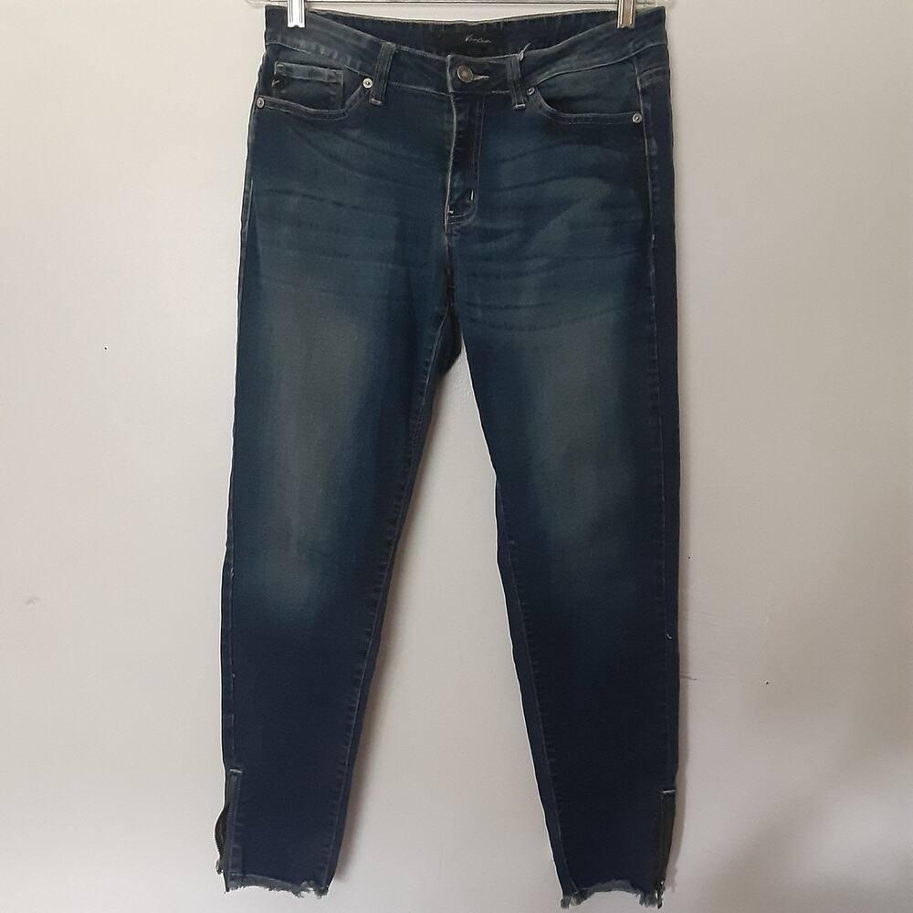KanCan Denim Estilo Stretch Skinny Jeans Distressed Sz 11 29 Raw Hem READ